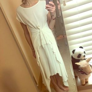 Rare free people white ivory xs tie dress special